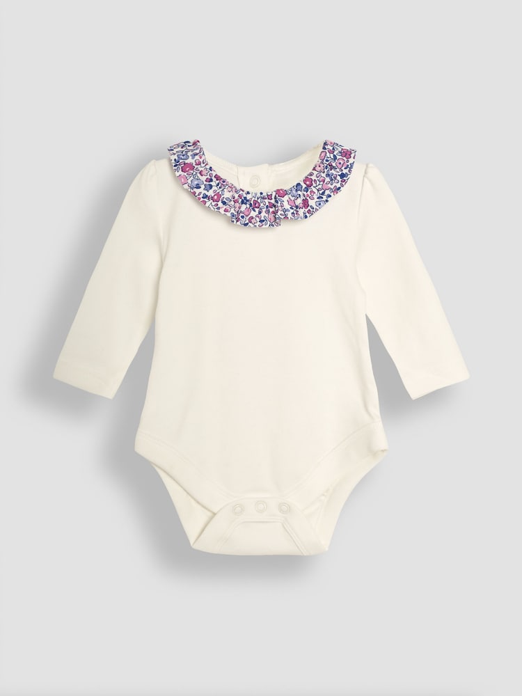 JoJo Maman Bébé Cream Frill Collar Body - Image 1 of 3