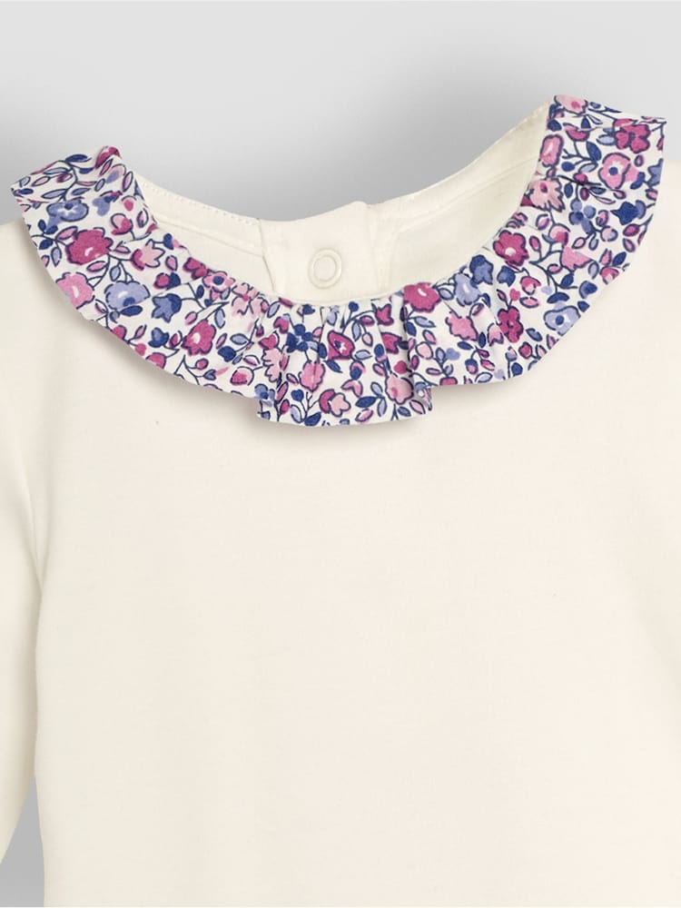 JoJo Maman Bébé Cream Frill Collar Body - Image 3 of 3