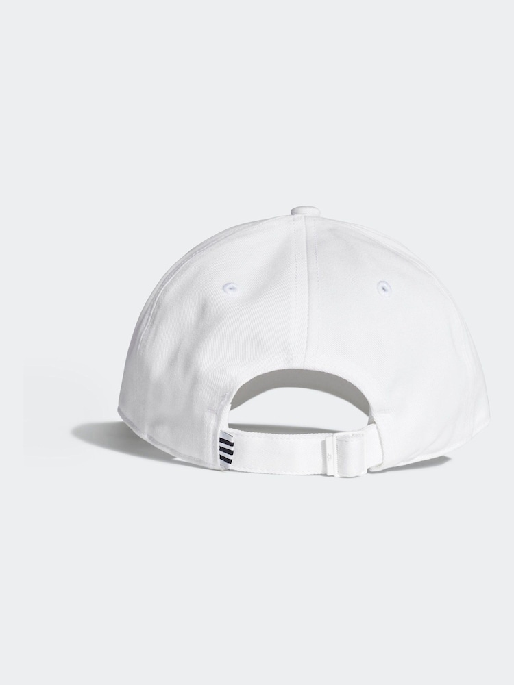 adidas Originals White/Black Trefoil 100% Cotton Baseball Cap - Image 2 of 5