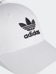 adidas Originals White/Black Trefoil 100% Cotton Baseball Cap - Image 3 of 5