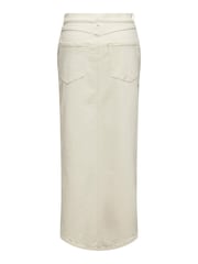 ONLY White Side Split Denim Maxi Skirt - Image 5 of 6