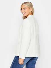M&Co White Collarless Fitted Blazer - Image 3 of 5