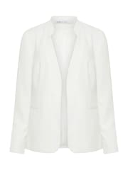 M&Co White Collarless Fitted Blazer - Image 5 of 5