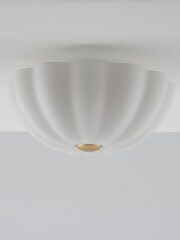 Houseof. Brass Flower Flush Ceiling Light - Image 1 of 4