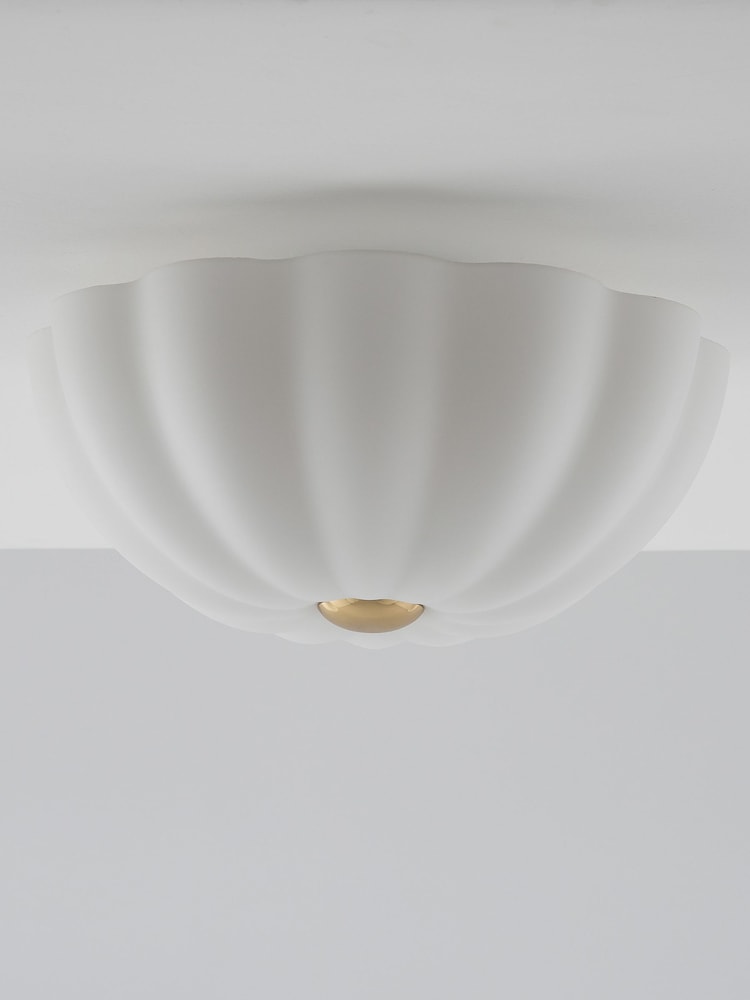 Houseof. Brass Flower Flush Ceiling Light - Image 1 of 4