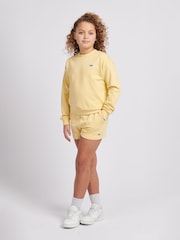 Lee Yellow Girls Regular Fit 100% Cotton Badge Sweatshirt - Image 2 of 8