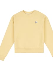 Lee Yellow Girls Regular Fit 100% Cotton Badge Sweatshirt - Image 6 of 8