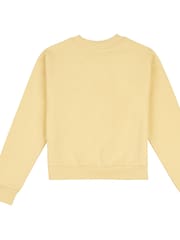 Lee Yellow Girls Regular Fit 100% Cotton Badge Sweatshirt - Image 7 of 8