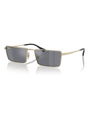 Ray-Ban Gold Tone Emy Rb3741 Rectangle Sunglasses - Image 2 of 10