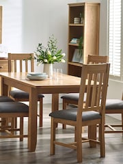 Julian Bowen Set of 2 Brown Mallory Dining Chairs - Image 1 of 6