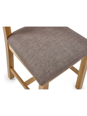 Julian Bowen Set of 2 Brown Mallory Dining Chairs - Image 6 of 6