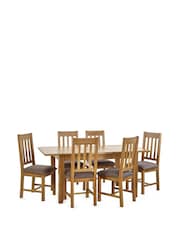 Julian Bowen Set of 2 Brown Mallory Dining Chairs - Image 7 of 8