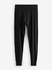 Black Lightweight Thermal Long Sleeves Top and Long Johns Set - Image 6 of 10