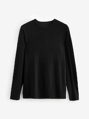 Black Lightweight Thermal Long Sleeves Top and Long Johns Set - Image 7 of 10