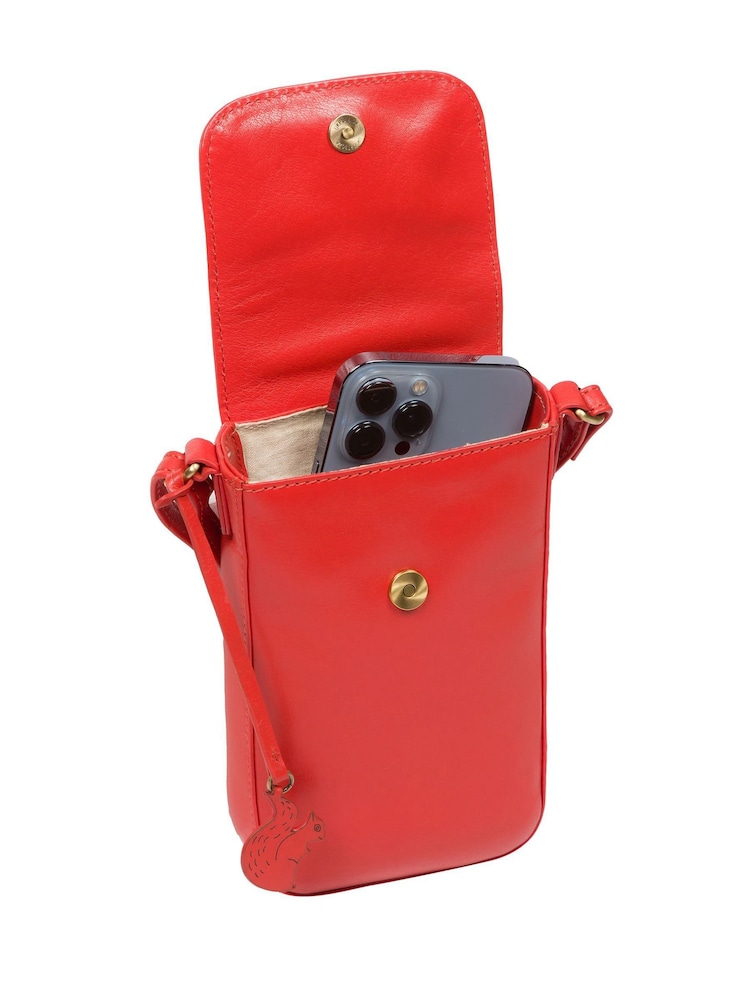 Conkca Buzz Leather Cross-Body Phone Bag - Image 9 of 9