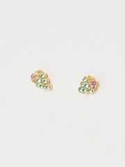 Oliver Bonas Green Areni Grape Stud Earrings - Image 2 of 6