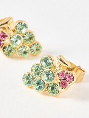 Oliver Bonas Green Areni Grape Stud Earrings - Image 4 of 6