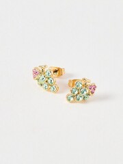 Oliver Bonas Green Areni Grape Stud Earrings - Image 5 of 6