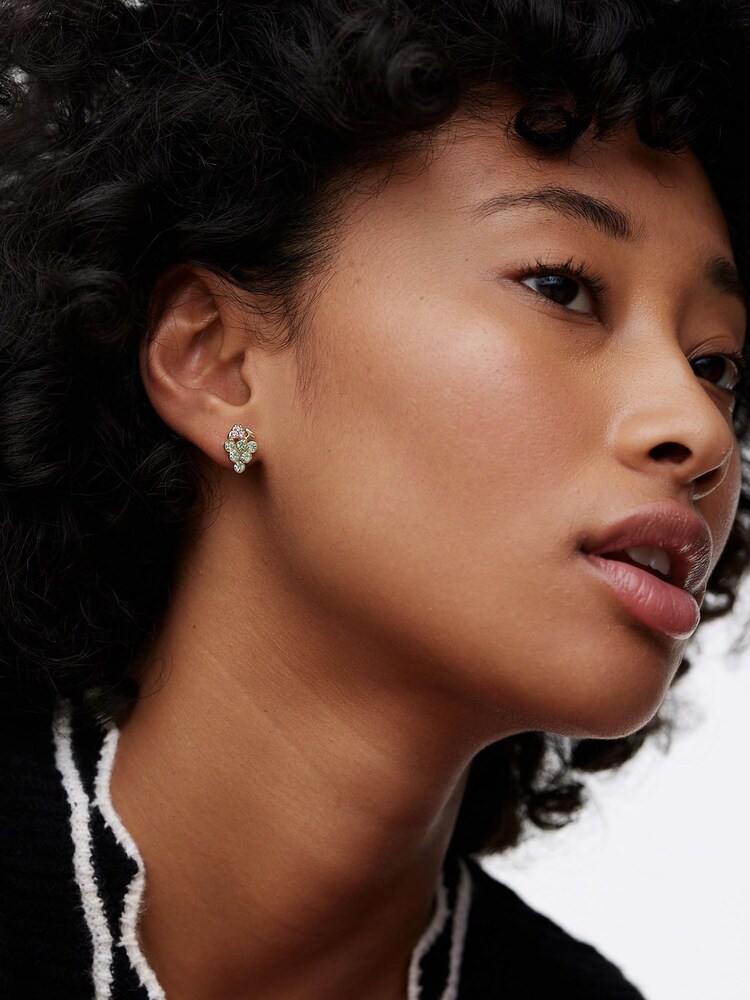 Oliver Bonas Green Areni Grape Stud Earrings - Image 6 of 6 Oliver Bonas Green Areni Grape Stud Earrings - Image 6 of 6