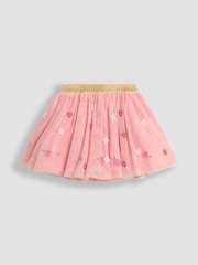 JoJo Maman Bébé Pink Fairy Appliqué Top And Tulle Skirt Set - Image 4 of 6