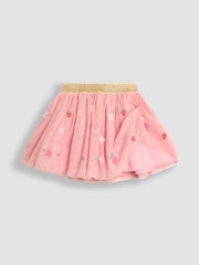 JoJo Maman Bébé Pink Fairy Appliqué Top And Tulle Skirt Set - Image 6 of 6