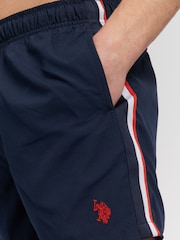 U.S. Polo Assn. Blue Mens Taped Swim Shorts - Image 4 of 6