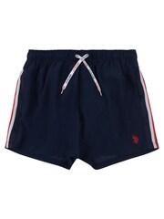U.S. Polo Assn. Blue Mens Taped Swim Shorts - Image 5 of 6
