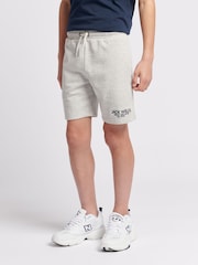 Jack Wills Grey Boys Loopback 100% Cotton Shorts - Image 1 of 7