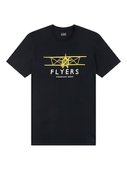 Flyers Mens Classic Fit Plane 100% Cotton T-Shirt - Image 11 of 11