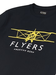 Flyers Mens Classic Fit Plane 100% Cotton T-Shirt - Image 9 of 9