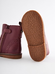 Pink Ankle Leather Cosy Lined Boots - Image 6 of 6