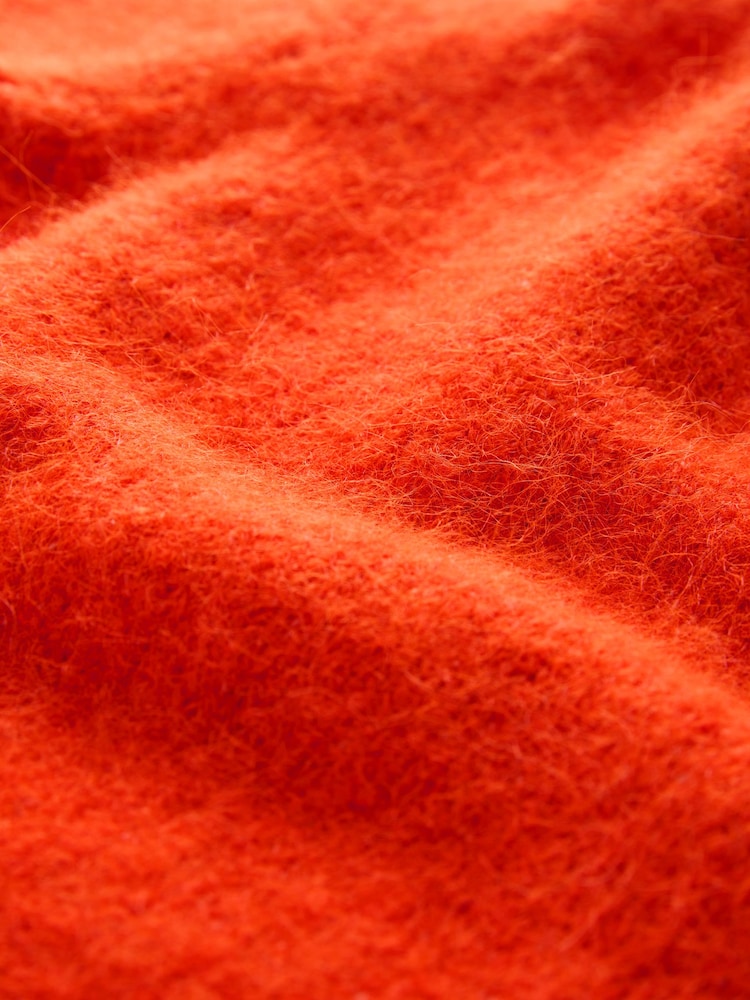 Orange Short Sleeve Crew Neck Jumper With Wool - Image 8 of 8 Orange Short Sleeve Crew Neck Jumper With Wool - Image 8 of 8