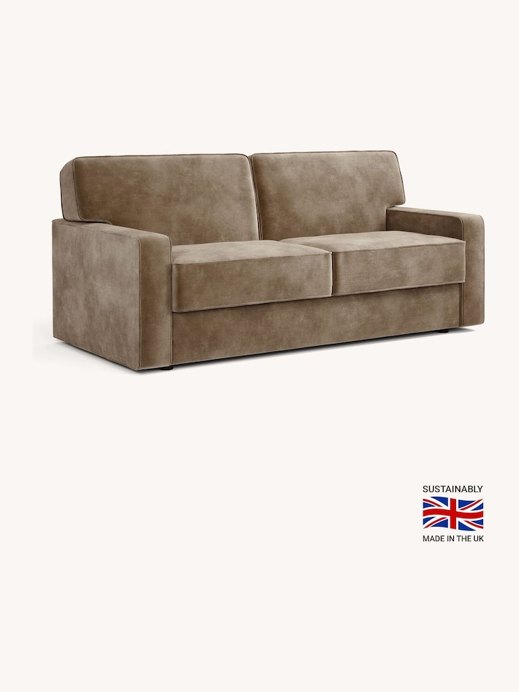 Jay-Be Luxe Velvet Cedar Linea 3 Seater Sofa Bed - Image 2 of 6