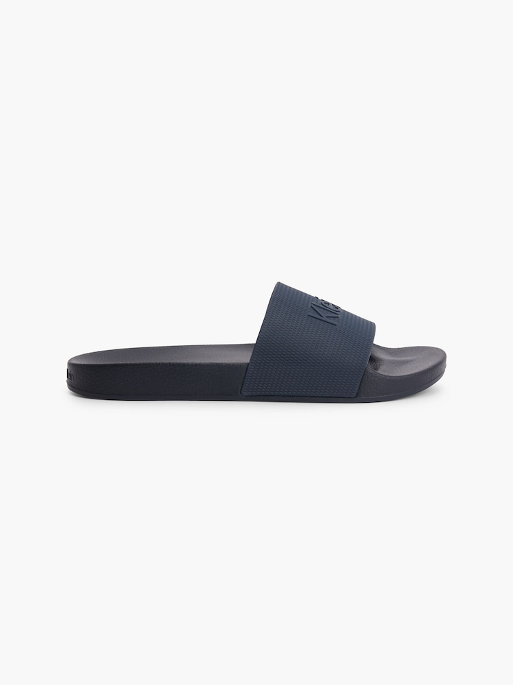 Calvin Klein Blue Pool Rubber Slides - Image 1 of 3
