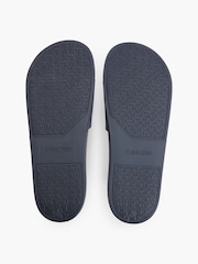 Calvin Klein Blue Pool Rubber Slides - Image 3 of 3