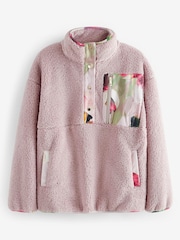 B By Ted Baker Pink Cosy Borg Hoodie - Image 3 of 4