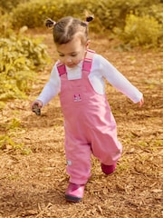 Rosa brillante - JoJo Maman Bébé Pack-Away Dungarees impermeables - Imagen 1 de 6