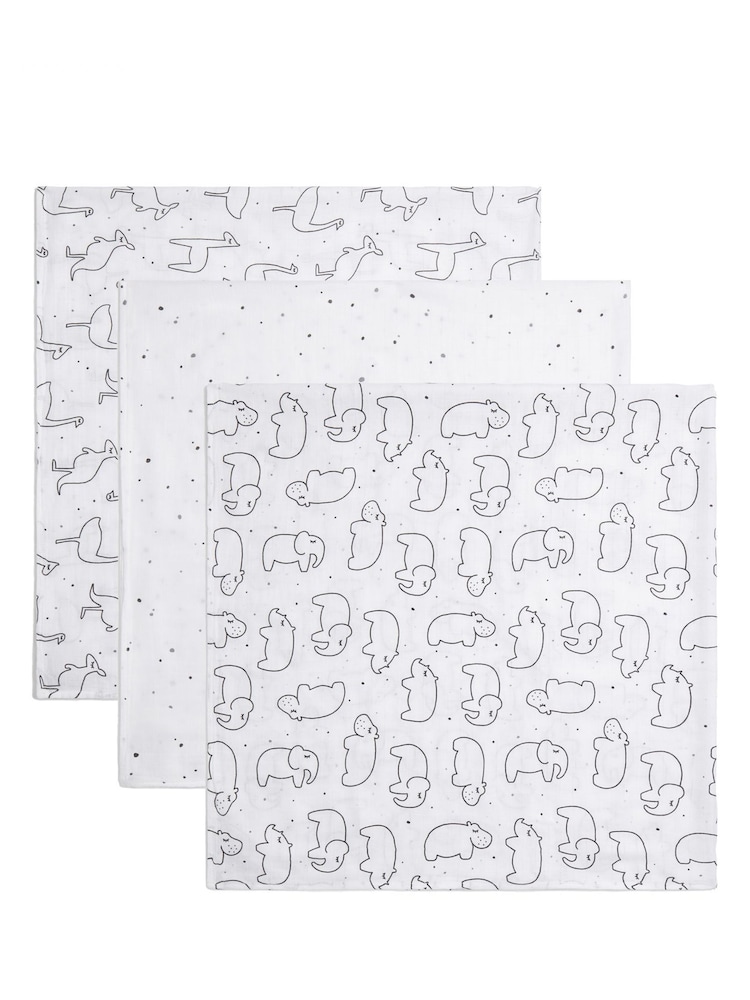Panda London 3 Pack Freckles Muslins - Image 2 of 4