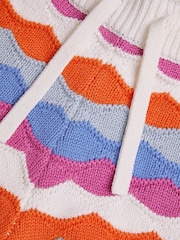 Monsoon Multi Wavy 100% Cotton Stripe Knit Shorts - Image 4 of 4