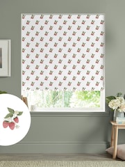 Sophie Allport White Strawberries Made to Measure 100% Cotton Roman Blinds - Image 1 of 6