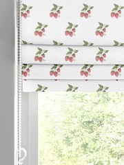 Sophie Allport White Strawberries Made to Measure 100% Cotton Roman Blinds - Image 2 of 6
