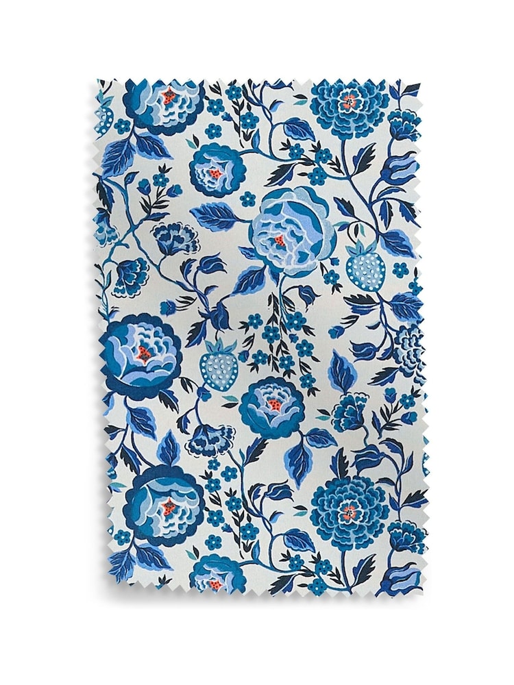 Cath Kidston Blue Strawberry Garden Upholstery Swatch - Image 1 of 1