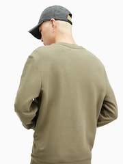 All Saints Green Green Raven Crew Sweatshirt - Image 2 of 6