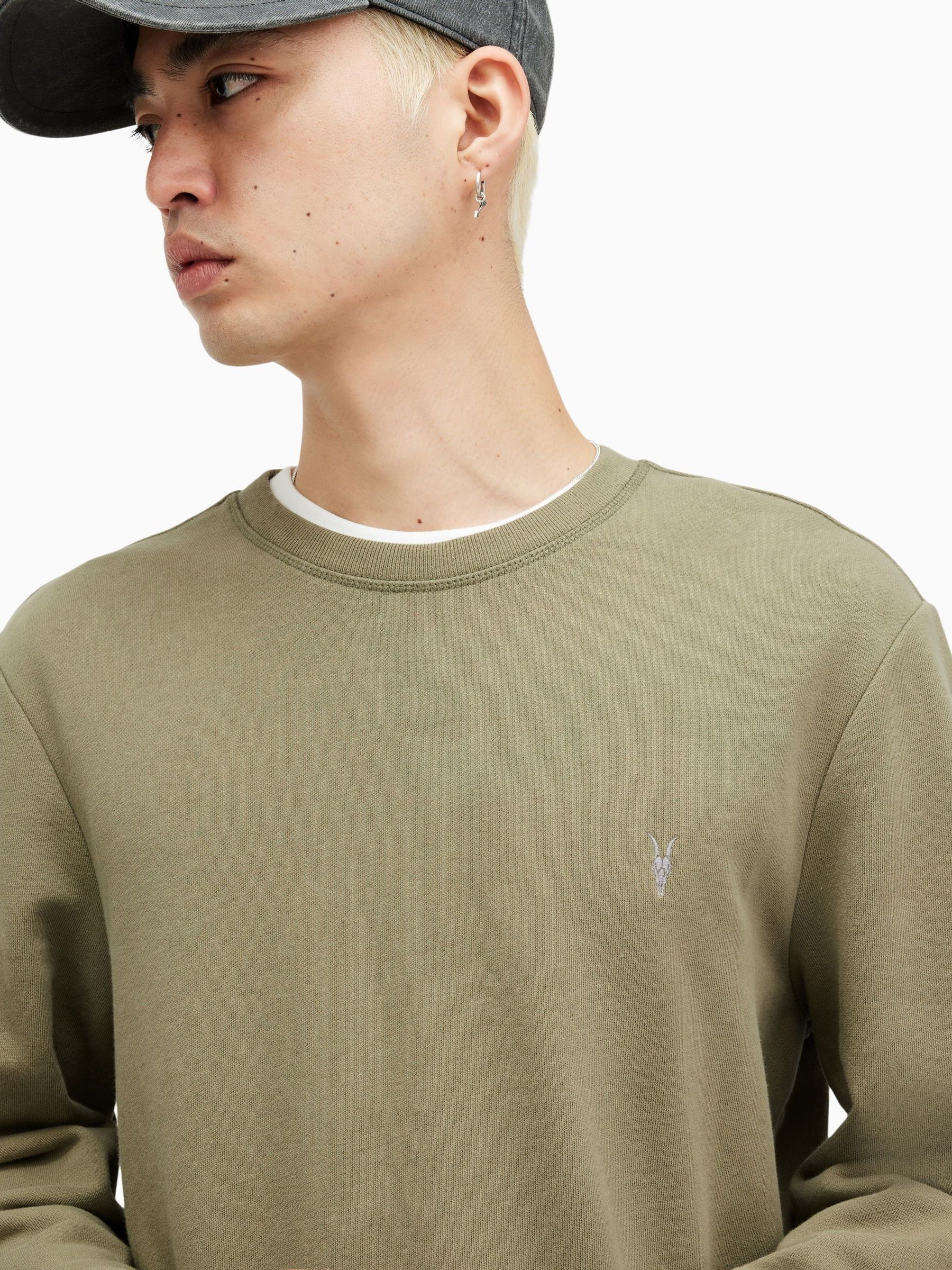 Buy All Saints Green Green Raven Crew Sweatshirt from Next USA