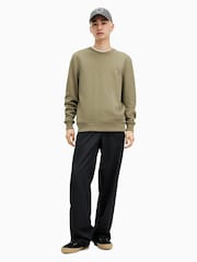 All Saints Green Green Raven Crew Sweatshirt - Image 4 of 6