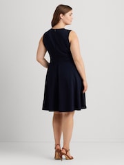 Lauren Ralph Lauren Curve Charley Ponte Fit & Flare Dress - Image 4 of 9