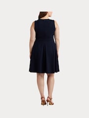 Lauren Ralph Lauren Curve Charley Ponte Fit & Flare Dress - Image 6 of 9