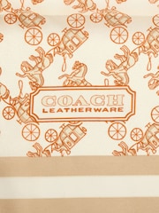 COACH Horse And Carriage Silk Square Scarve - Imagen 5 de 5