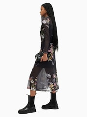 AllSaints Black Sanibel Hanna Dress - Image 3 of 7