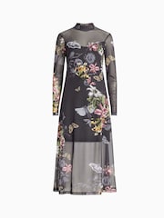 AllSaints Black Sanibel Hanna Dress - Image 7 of 7